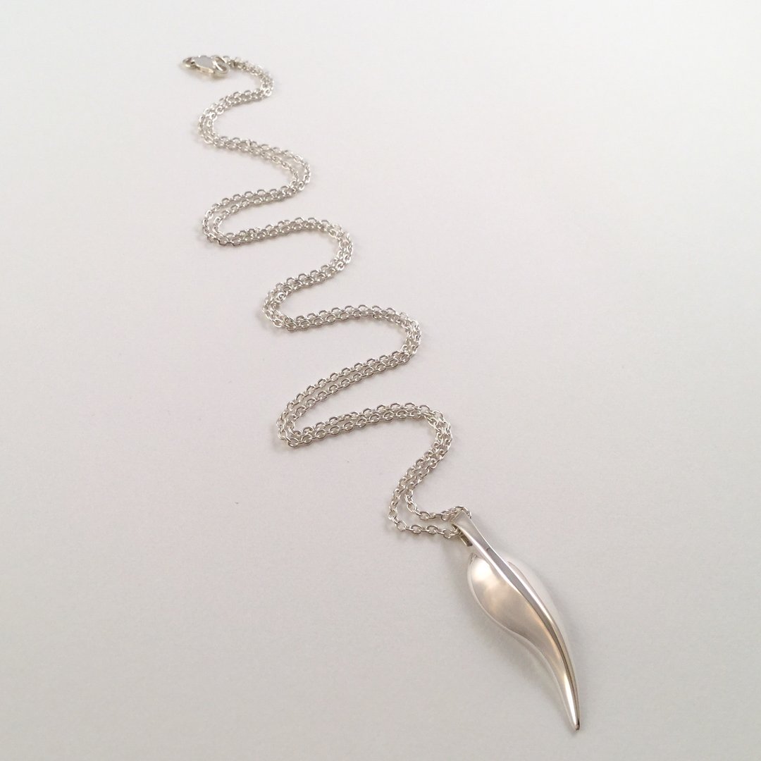 Silver Leaf Pendant - Image 2