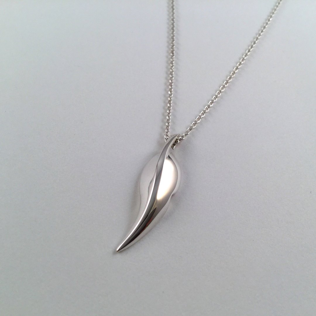 Silver Leaf Pendant - Image 5