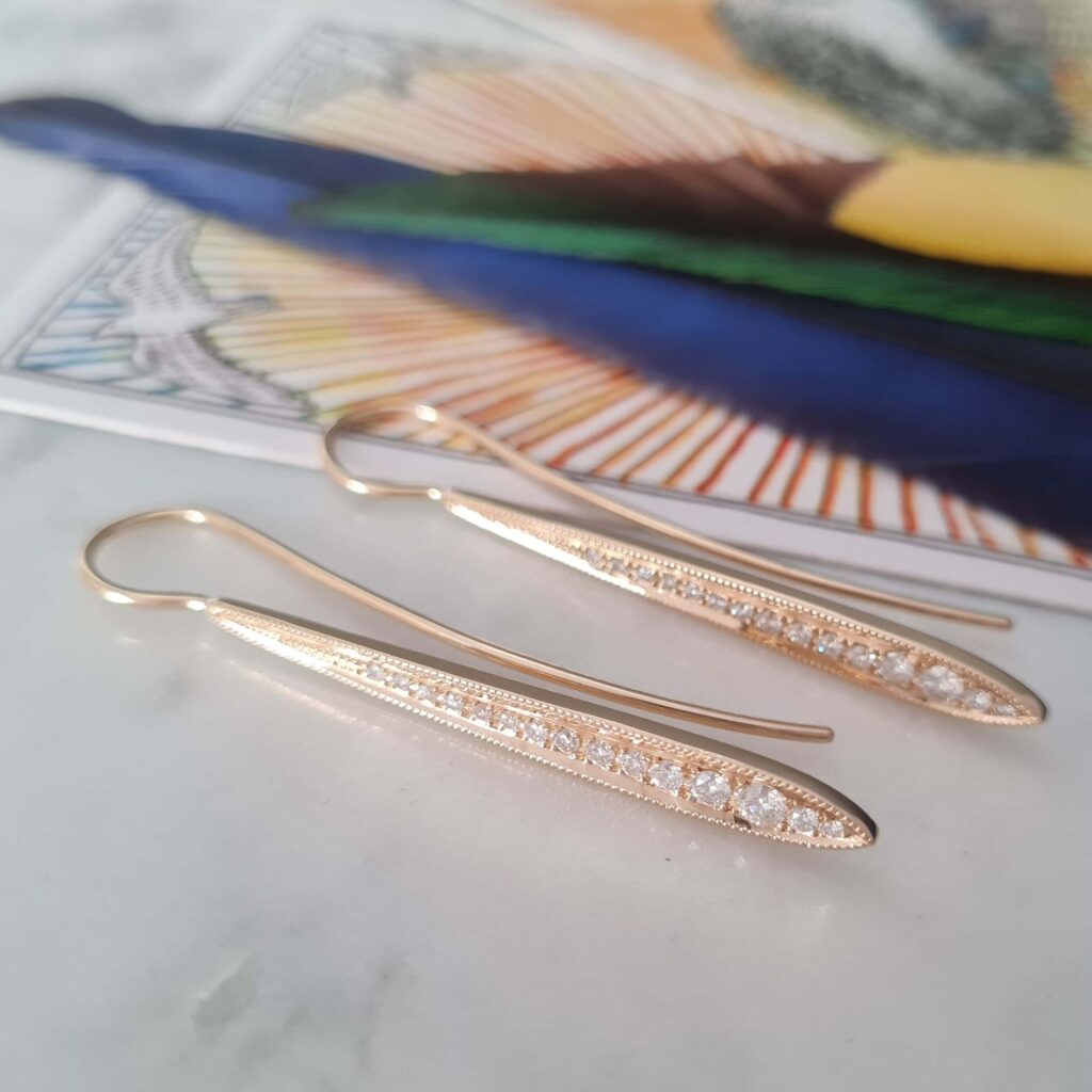Bespoke diamond earrings