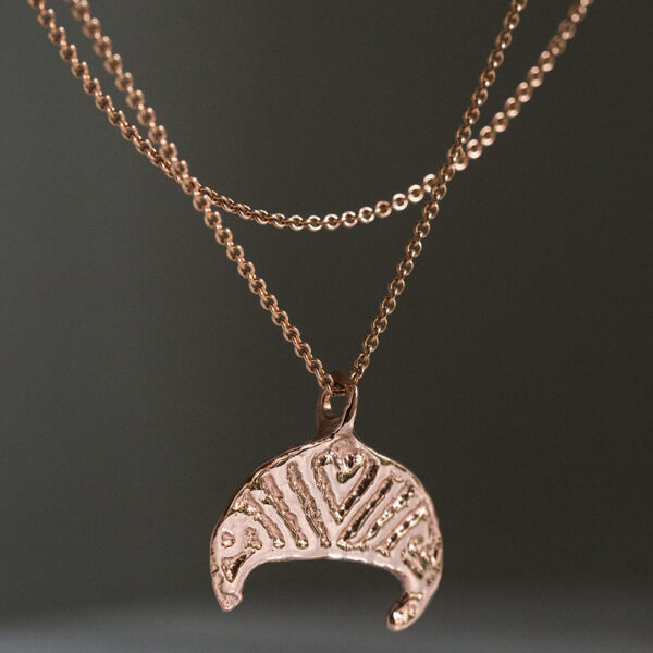 Rose Lunula Pendant