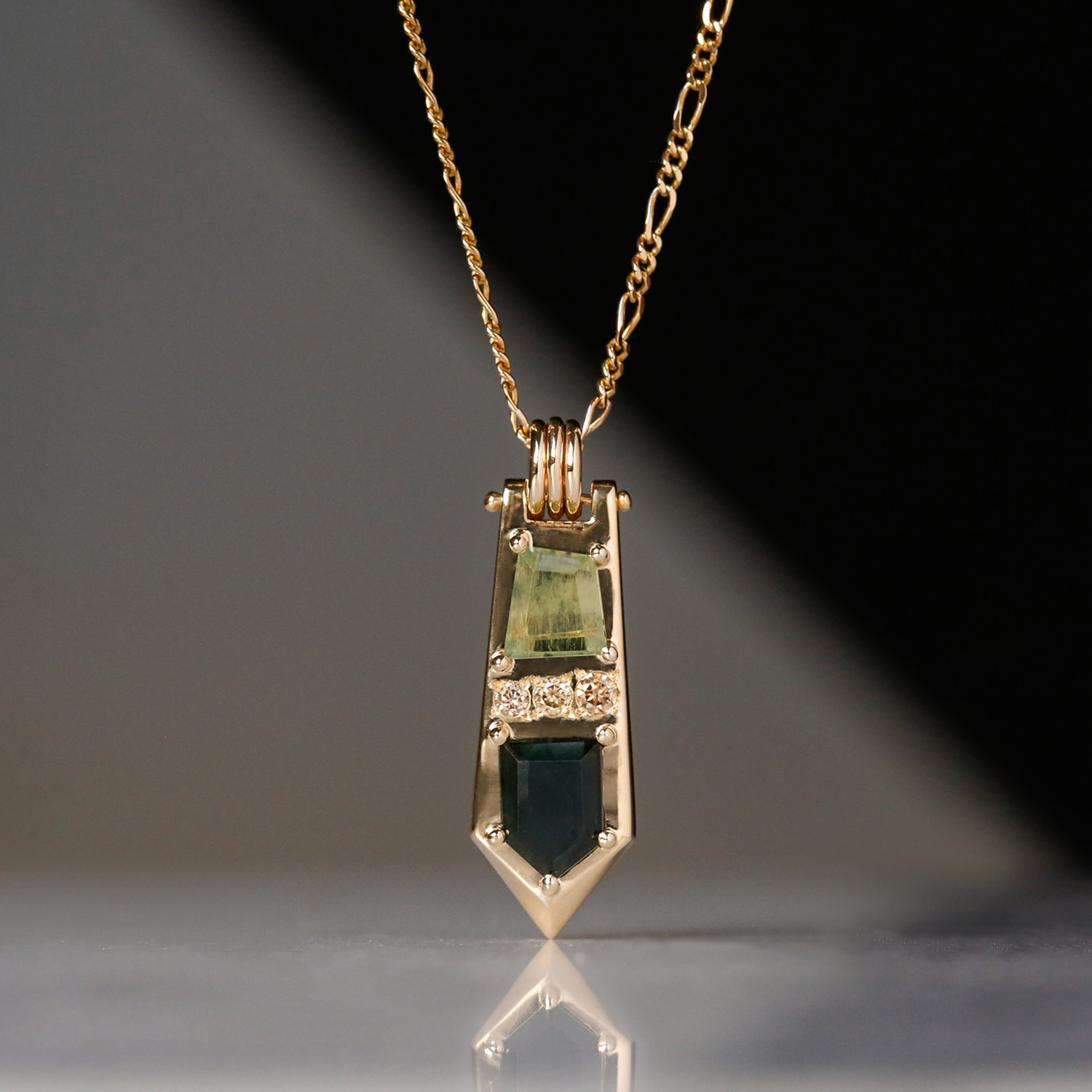 Sapphire Diamond pendant