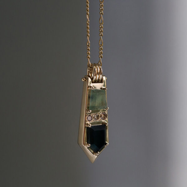 Sapphire Diamond Pendant