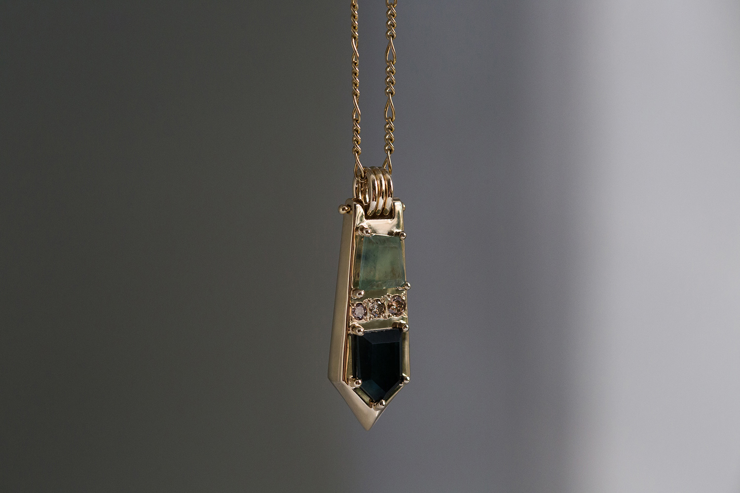 Sapphire Diamond Pendant