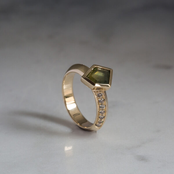 Sapphire Diamond Ring