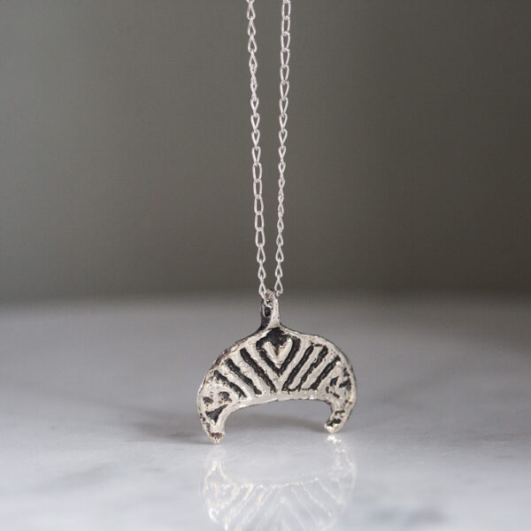 Lunula Pendant silver