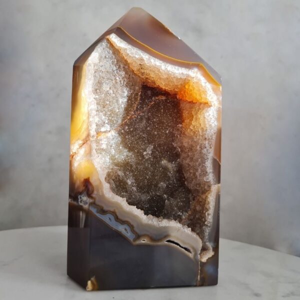 Large druzy agate crystal