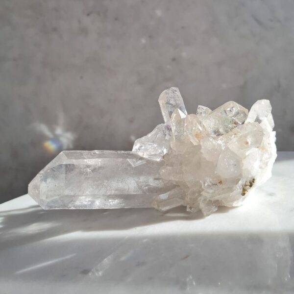 Quartz cluster point