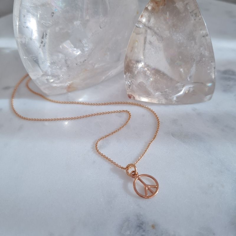 Peace Pendant - Rose Gold - Image 2