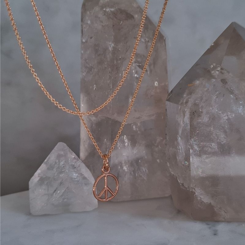 Peace Pendant - Rose Gold - Image 3