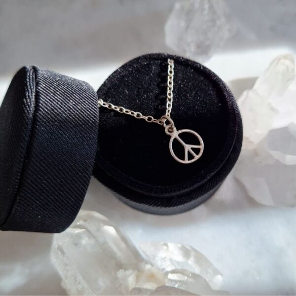 peace pendant silver