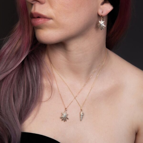 shell jewellery silver and gold