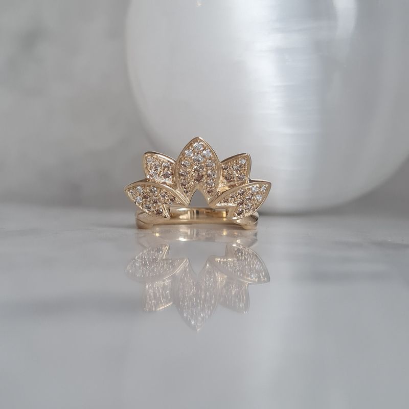 Lotus Diamond ring