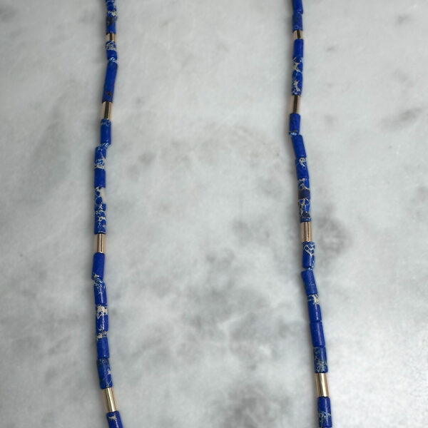 juju gems jewellery imperial jasper and gold bead necklace