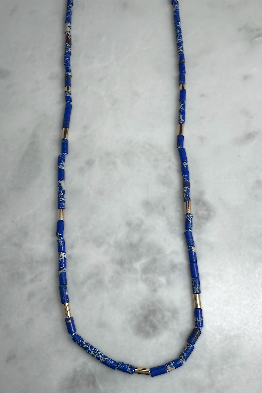 juju gems jewellery imperial jasper and gold bead necklace